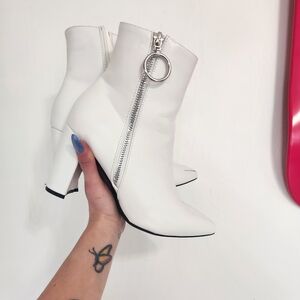 White Ankle Boots